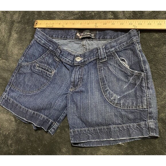 Kiang Brasil Denim Jean Shorts Women’s Sz 38 (US 4/6) Blue 100% Cotton 5" Inseam - Picture 8 of 11
